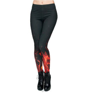 Printed Leggings, Slim Fit Pants, Yoga Pants