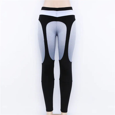 Leggings, Yoga Pants, Printed Pants, Color Block Yoga Pants