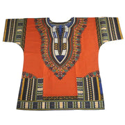 African Printed 100% Cotton Unisex Dashiki T-shirts