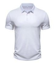 Umturmok Mens Performance Solid Color Golf Polo Shirts Moisture Wicking Quick Dry Short Sleeve Polo Shirts for Men Casual Activewear White 2L