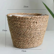 Woven Grass Planter Basket for Home Decor