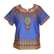 African Printed 100% Cotton Unisex Dashiki T-shirts