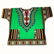 African Printed 100% Cotton Unisex Dashiki T-shirts