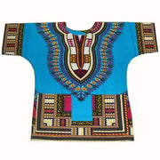 African Printed 100% Cotton Unisex Dashiki T-shirts