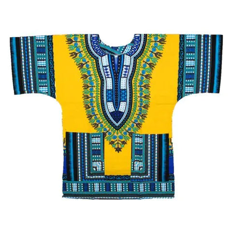 African Printed 100% Cotton Unisex Dashiki T-shirts
