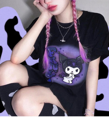Wholesale Short Sleeve Harajuku T-Shirts in Stock