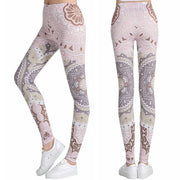 Printed Leggings, Slim Fit Pants, Yoga Pants
