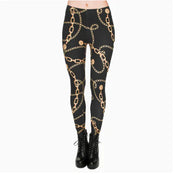 Printed Leggings, Slim Fit Pants, Yoga Pants