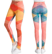 Printed Leggings, Slim Fit Pants, Yoga Pants
