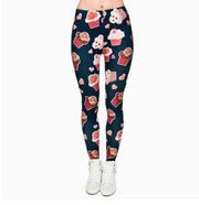 Printed Leggings, Slim Fit Pants, Yoga Pants