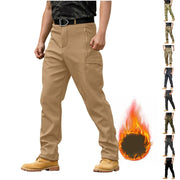 Fleece Lined Work Pants for Men Waterproof Warm Cargo Pants with Pockets Baggy Cargo Tactical Pants Ski Snow Pants Stretch Cargo Pants Mens Travel Pants Chino Pants Waterproof Pants Fleece Lined Pants