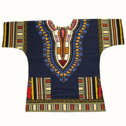 African Printed 100% Cotton Unisex Dashiki T-shirts