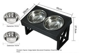 Elevated Slow-Feed Dog Bowl