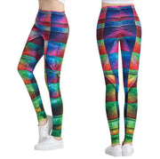 Printed Leggings, Slim Fit Pants, Yoga Pants