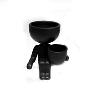 Ceramic Figurine Vase, Home Decor Planter Piece