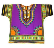 African Printed 100% Cotton Unisex Dashiki T-shirts