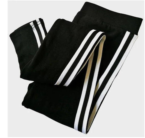 Striped Sports Pants, Leggings, Tapered Pants