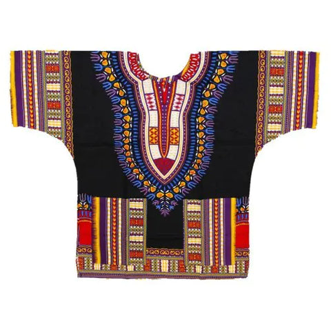 African Printed 100% Cotton Unisex Dashiki T-shirts