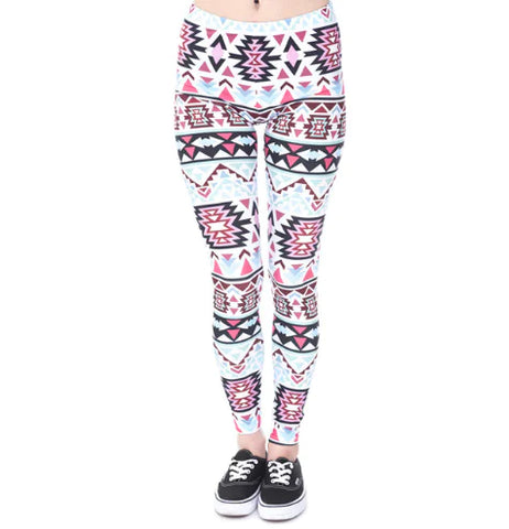 Printed Leggings, Slim Fit Pants, Yoga Pants