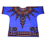 African Printed 100% Cotton Unisex Dashiki T-shirts