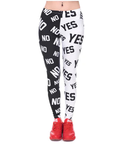 Printed Leggings, Slim Fit Pants, Yoga Pants