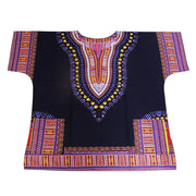 African Printed 100% Cotton Unisex Dashiki T-shirts