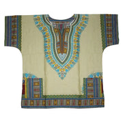 African Printed 100% Cotton Unisex Dashiki T-shirts