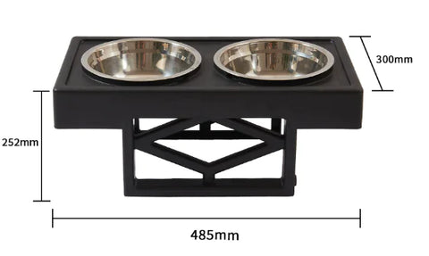 Elevated Slow-Feed Dog Bowl