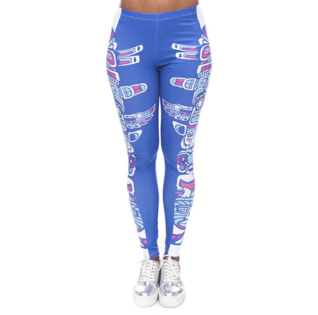 Printed Leggings, Slim Fit Pants, Yoga Pants