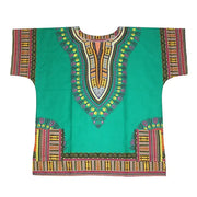 African Printed 100% Cotton Unisex Dashiki T-shirts
