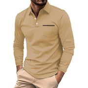 Long Sleeve Polo Shirts for Men with Pocket no Bottoms Men Business Casual Sweater Mens Polo Shirts Big and Tall 3XL Mens Sweater Polo Button up Mens Tshirts Whole