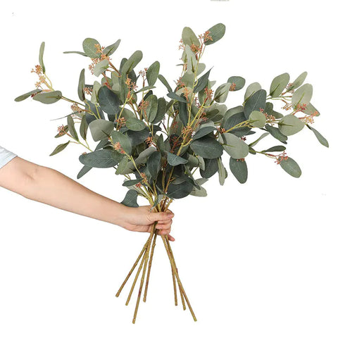 28in Artificial Eucalyptus Stem for Home Decor