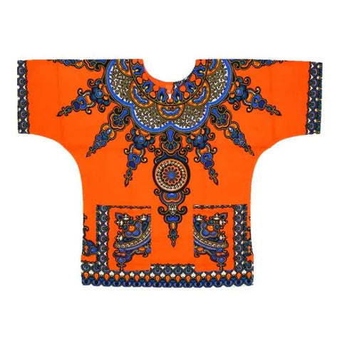 African Printed 100% Cotton Unisex Dashiki T-shirts