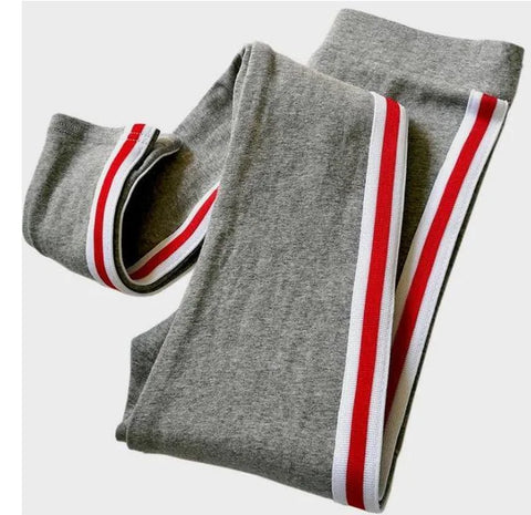 Striped Sports Pants, Leggings, Tapered Pants