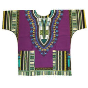 African Printed 100% Cotton Unisex Dashiki T-shirts