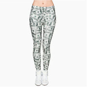Printed Leggings, Slim Fit Pants, Yoga Pants