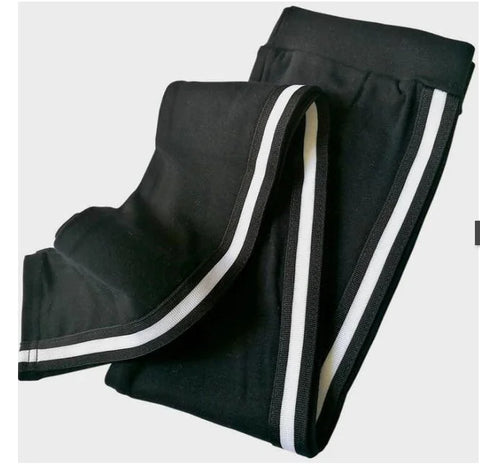 Striped Sports Pants, Leggings, Tapered Pants