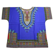 African Printed 100% Cotton Unisex Dashiki T-shirts