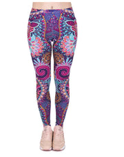 Printed Leggings, Slim Fit Pants, Yoga Pants