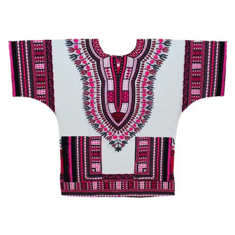 African Printed 100% Cotton Unisex Dashiki T-shirts